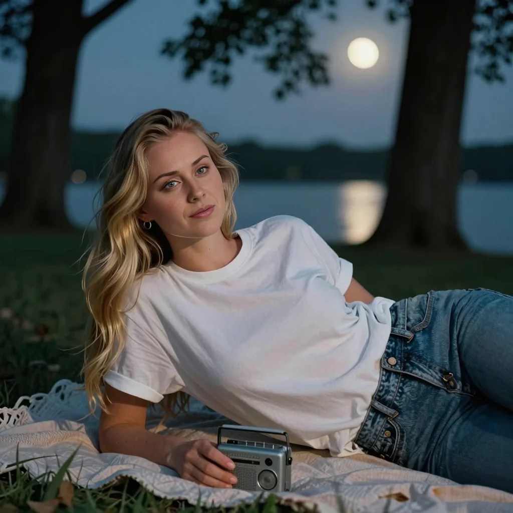 A hard night under the trees by the lake